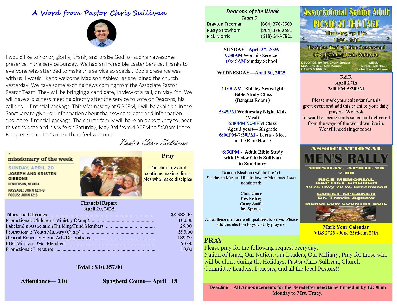 04-27-2025 Newsletter